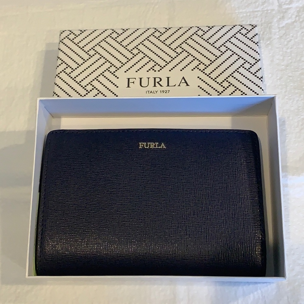 Furla navy blue wallet